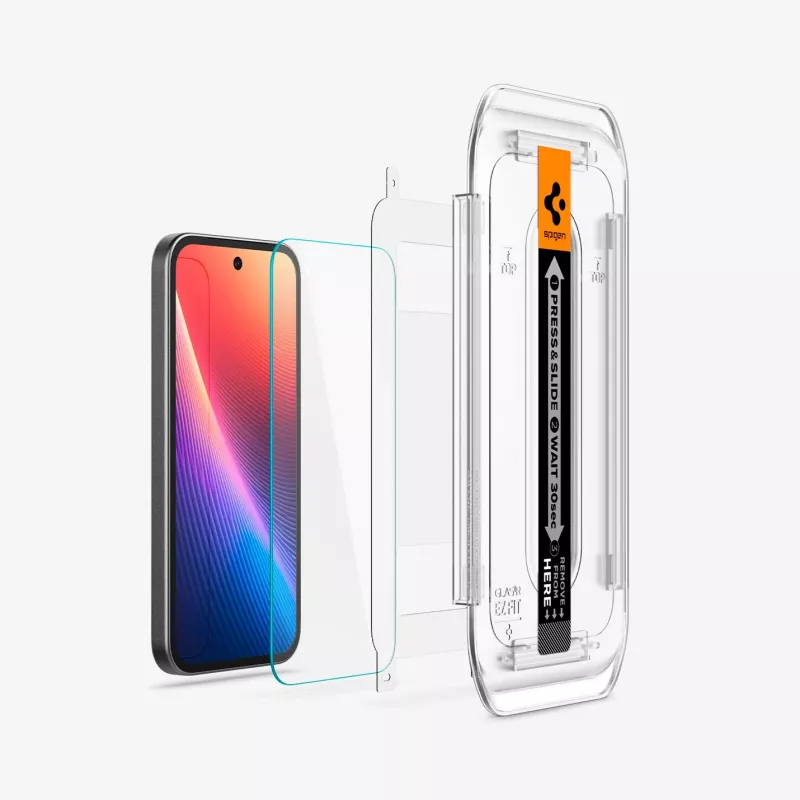 Spigen Glas.tR EZ Fit 2-pack displaybeschermfolie voor Google Pixel 9a, helder