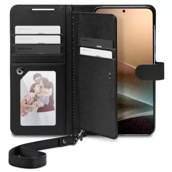 SPIGEN Wallet S hoesje voor Samsung Galaxy S25+ Plus zwart