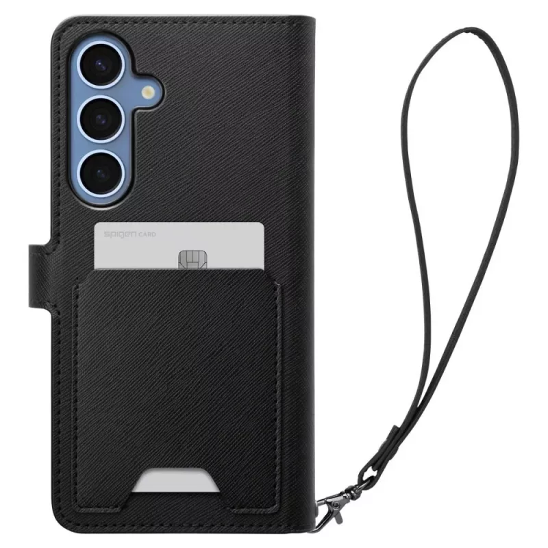 SPIGEN Wallet S hoesje voor Samsung Galaxy S25+ Plus zwart