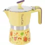 Pedrini 3TZ Frida Kahlo espressomaker voor op het fornuis, geel (02CF161)