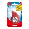Pentel correctieband XZTN14BW 4,2 mm witte band transparante blauw/groene dispenser navulbaar