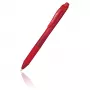 Pentel EnerGel X retractable gelpen - rode inkt - 0.7 mm - rood transparante behuizing