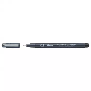 Pentel Pointliner fineliner zwart 0,1 mm