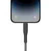 ENERGEA Flow USB-C naar Lightning-kabel 1,5m zwart 60W 3A PD snelladen MFi-gecertificeerd
