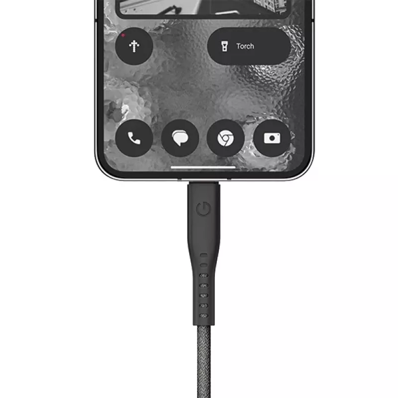 ENERGEA Flow USB-C naar USB-C-kabel 1,5m zwart 240W 5A PD snelladen