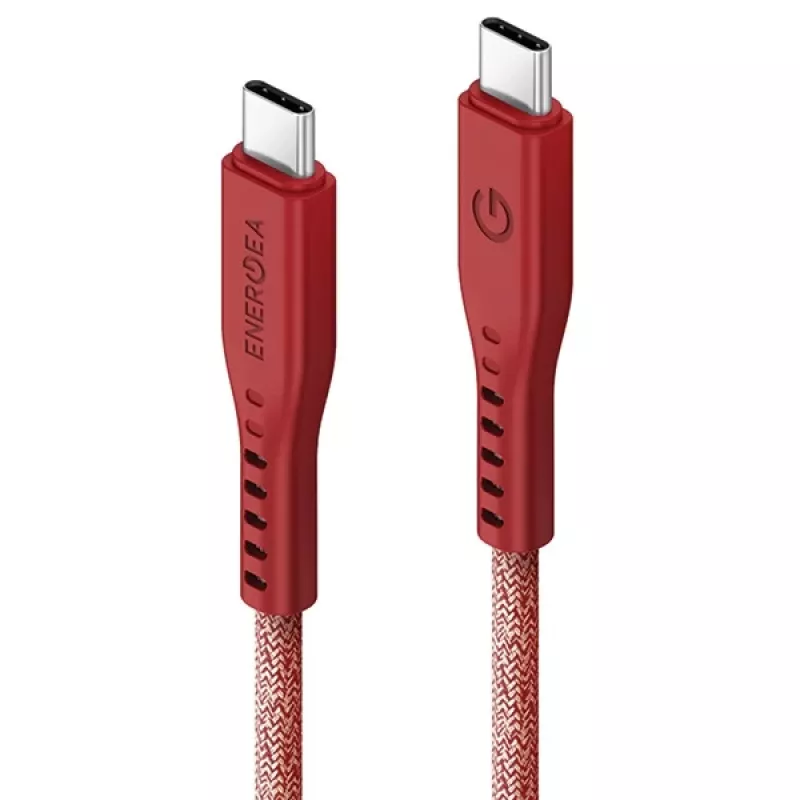 ENERGEA Flow USB-C naar USB-C-kabel 1,5m rood 240W 5A PD snelladen