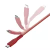ENERGEA Flow USB-C naar USB-C-kabel 1,5m rood 240W 5A PD snelladen
