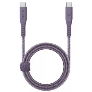 ENERGEA Flow USB-C naar USB-C-kabel 1,5m paars 240W 5A PD snelladen