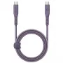 ENERGEA Flow USB-C naar USB-C-kabel 1,5m paars 240W 5A PD snelladen
