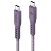 ENERGEA Flow USB-C naar USB-C-kabel 1,5m paars 240W 5A PD snelladen