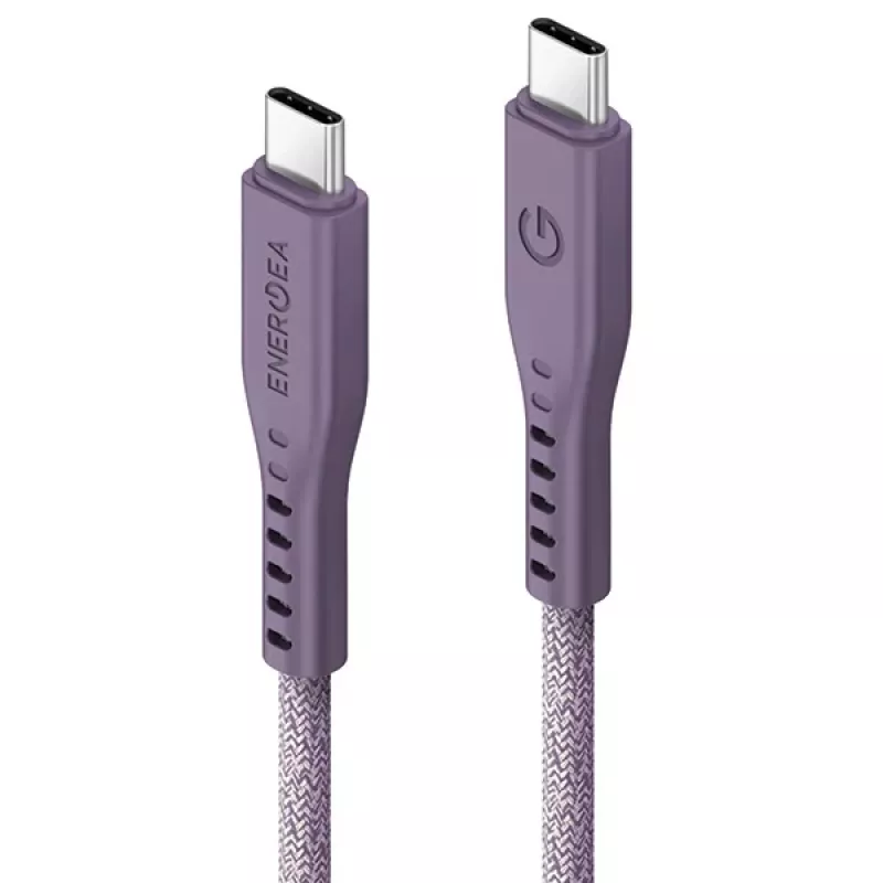 ENERGEA Flow USB-C naar USB-C-kabel 1,5m paars 240W 5A PD snelladen