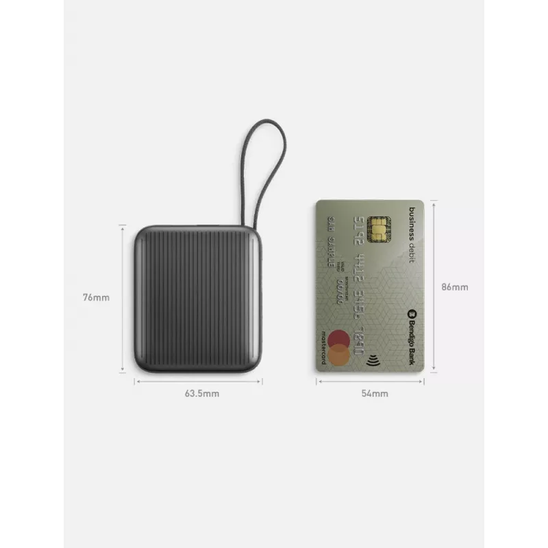 Energea Integra Mini 10000mAh powerbank USB-C PD 35W grijs