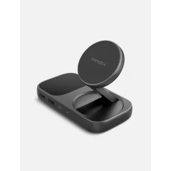 ENERGEA WiDock Plus 7-in-1 USB-C 3.1 dockingstation met Qi2 draadloos opladen, grafiet