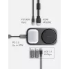 ENERGEA WiDock Plus 7-in-1 USB-C 3.1 dockingstation met Qi2 draadloos opladen, grafiet