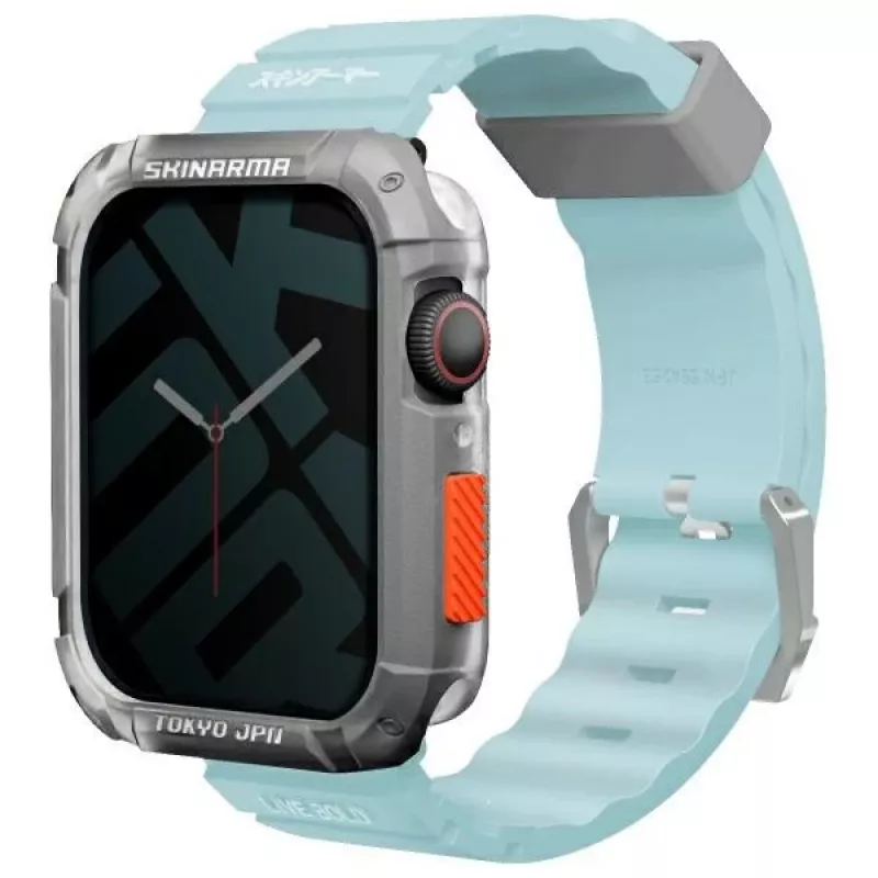Skinarma Shokku Apple Watch band 45/44/42mm blauw