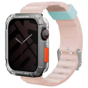 Skinarma Shokku Apple Watch band 45/44/42mm lichtroze