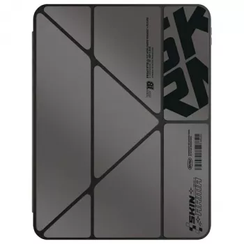 Skinarma Kira Kobai Folio Hoes voor iPad Pro 11 inch M4 2024 / M5 2025, Gunmetal