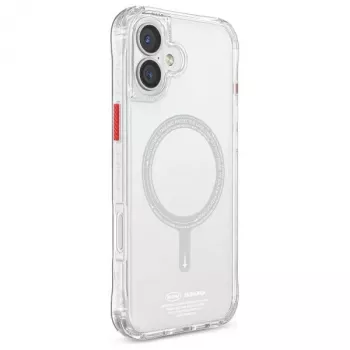 SKINARMA Saido Magnetische Oplaadhoes voor iPhone 16 6,1 inch Clear