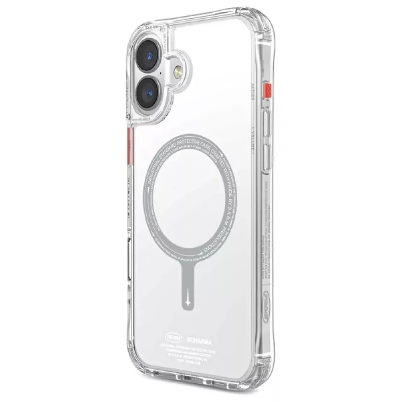 SKINARMA Saido Magnetische Oplaadhoes voor iPhone 16 6,1 inch Clear