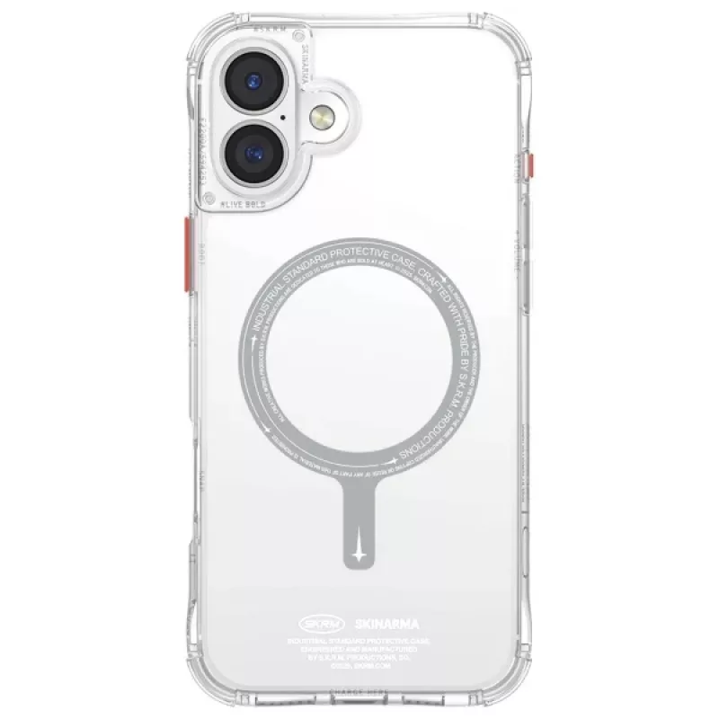 SKINARMA Saido Magnetische Oplaadhoes voor iPhone 16 6,1 inch Clear