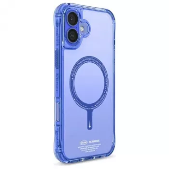 SKINARMA Saido Hoes voor iPhone 16 Plus 6,7 inch, magnetisch opladen, Blauw