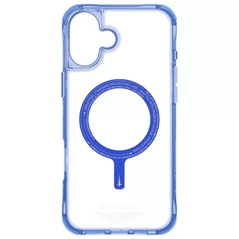 SKINARMA Saido Hoes voor iPhone 16 Plus 6,7 inch, magnetisch opladen, Blauw
