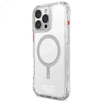 SKINARMA Saido hoesje voor iPhone 16 Pro 6,3 inch Magnetic Charging transparant