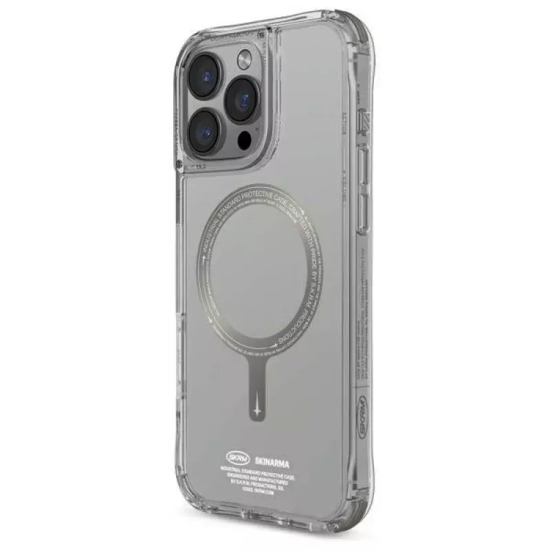 Skinarma Saido hoesje voor iPhone 16 Pro 6,3 inch magnetisch laden titanium
