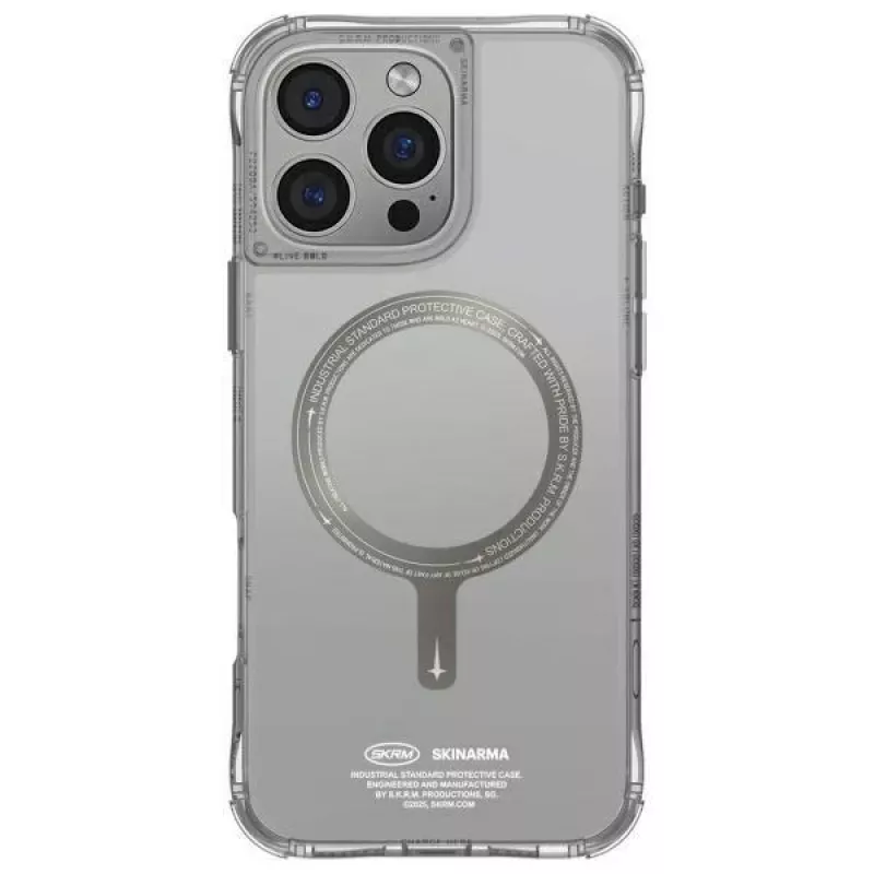 Skinarma Saido hoesje voor iPhone 16 Pro 6,3 inch magnetisch laden titanium