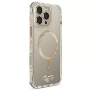 SKINARMA Saido iPhone 16 Pro 6,3 inch Magnetic Charging hoesje champagne
