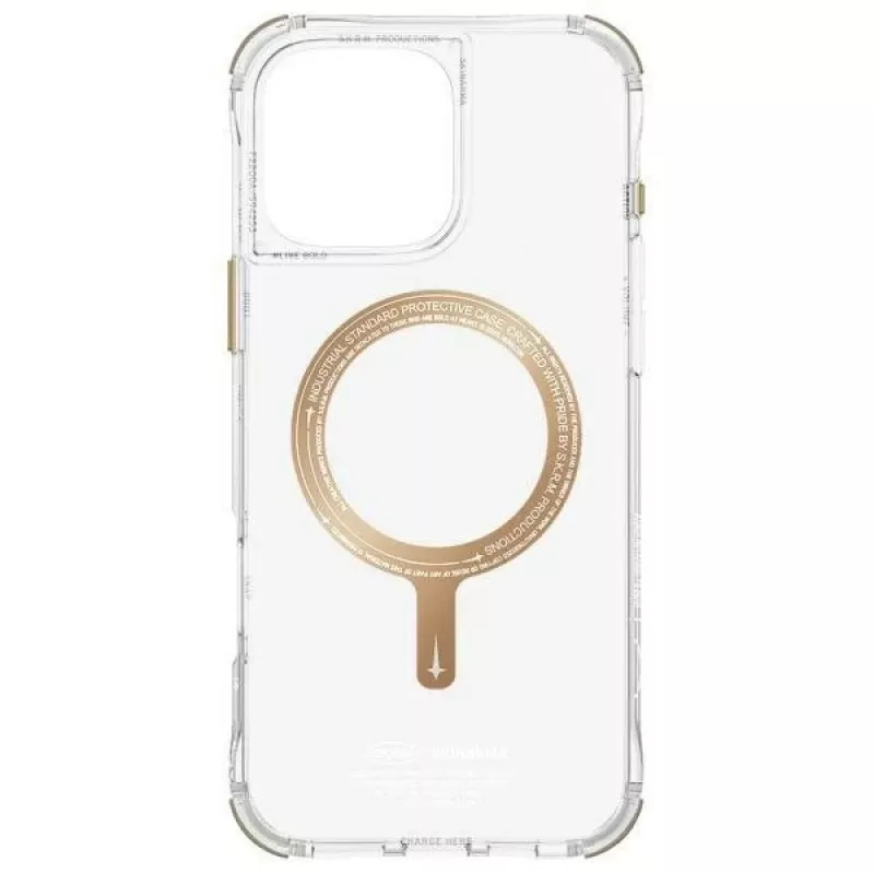 SKINARMA Saido iPhone 16 Pro 6,3 inch Magnetic Charging hoesje champagne