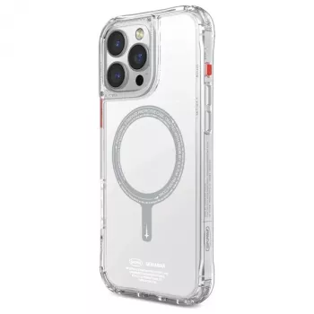 SKINARMA Saido Magnetische Oplaadhoes voor iPhone 16 Pro Max 6,9 inch Clear