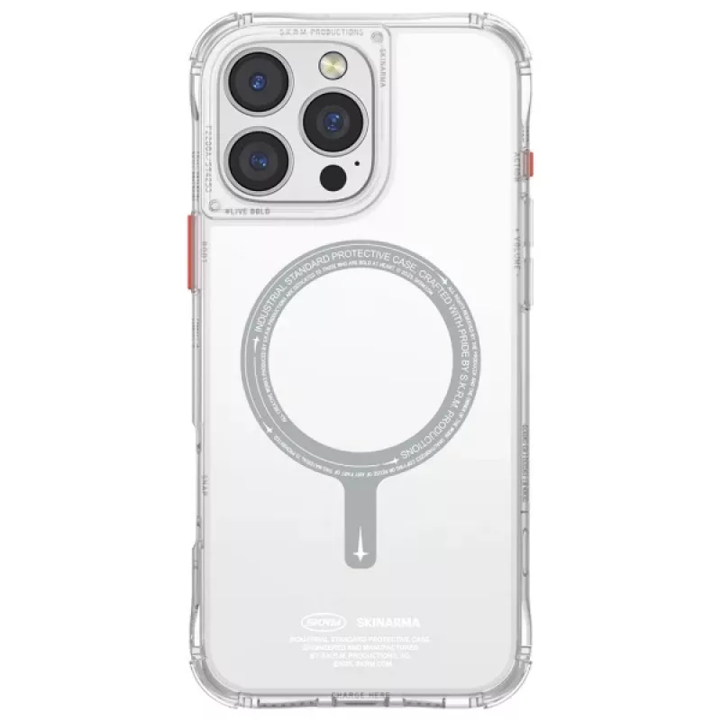 SKINARMA Saido Magnetische Oplaadhoes voor iPhone 16 Pro Max 6,9 inch Clear