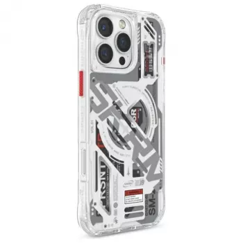 SKINARMA Ekho Magnetische Oplaadhoes voor Apple iPhone 16 Pro Max 6,9 inch Helder/Transparant