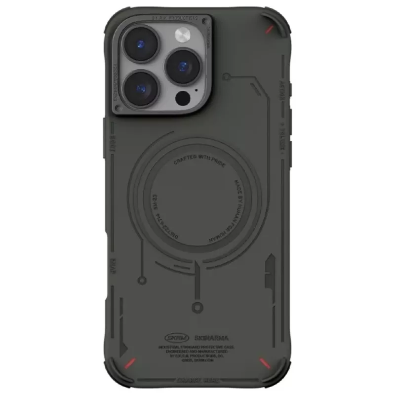 Skinarma Mecha Case voor iPhone 16 Pro 6,3 inch Magnetic Charging Olive
