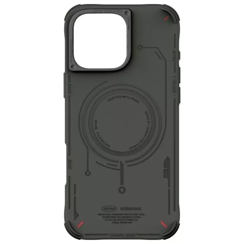 Skinarma Mecha Case voor iPhone 16 Pro 6,3 inch Magnetic Charging Olive