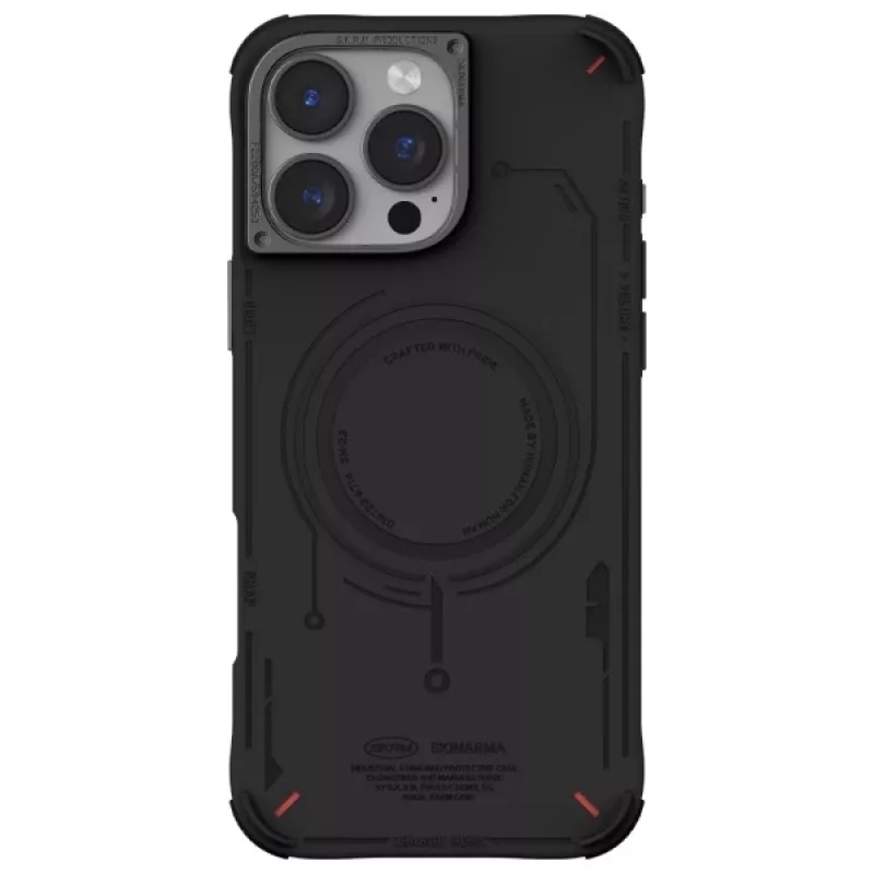 SKINARMA Mecha Case voor Apple iPhone 16 Pro Max 6,9 inch Magnetic Charging Zwart
