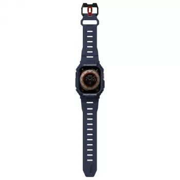 SKINARMA Mecha 2-in-1 case met band voor Apple Watch Ultra 49mm marineblauw
