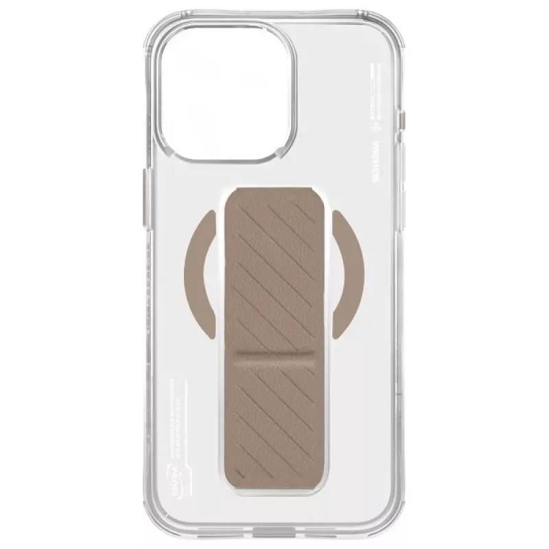 SKINARMA Axon Magnetic Charging + Grip Stand Case voor iPhone 16 Pro 6,3 inch - champagne