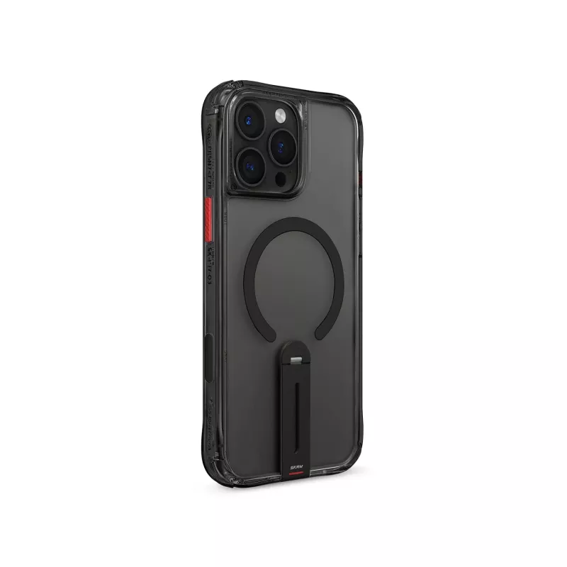 Skinarma Helix voor iPhone 16 Pro Magnetic Charging 360 Rotating Stand Case zwart