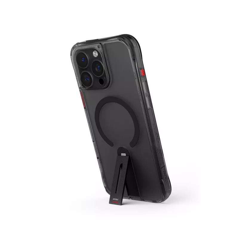 Skinarma Helix voor iPhone 16 Pro Magnetic Charging 360 Rotating Stand Case zwart