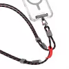 Skinarma Dyno Ve 2-in-1 USB-C naar USB-C lanyard-kabel, 80 cm, zwart