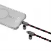 Skinarma Dyno Ve 2-in-1 USB-C naar USB-C lanyard-kabel, 80 cm, zwart