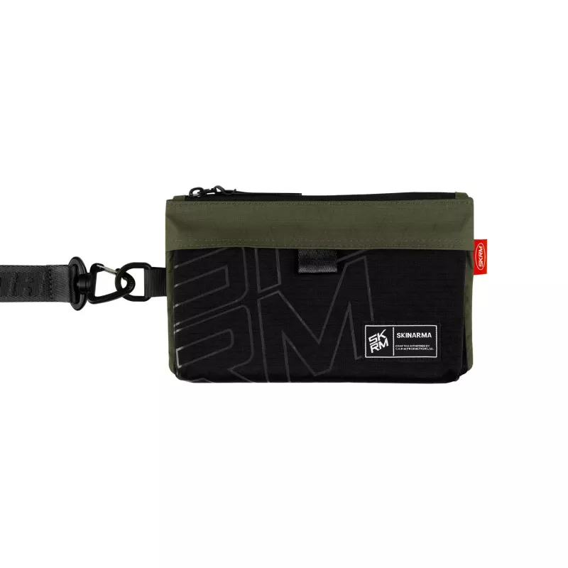 Skinarma Jager crossbody telefoontas olijfgroen