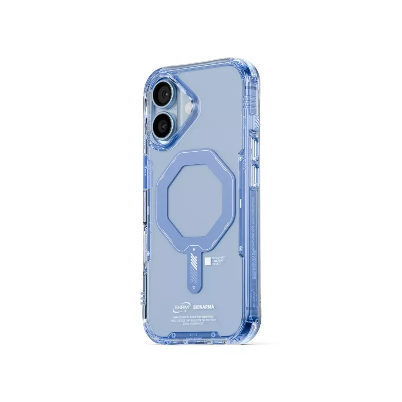 Skinarma Saido Magnetic Charging Case voor Apple iPhone 17 - blauw