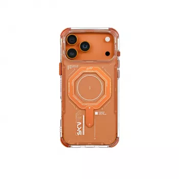 Skinarma Magma Magnetic Charging Case voor iPhone 17 Pro Max, oranje
