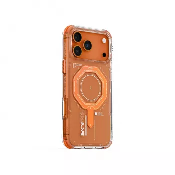 Skinarma Magma Magnetic Charging Case voor iPhone 17 Pro Max, oranje