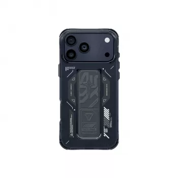 Skinarma Helio Case voor iPhone 17 Pro Magnetic Charging + Grip Stand Graphite