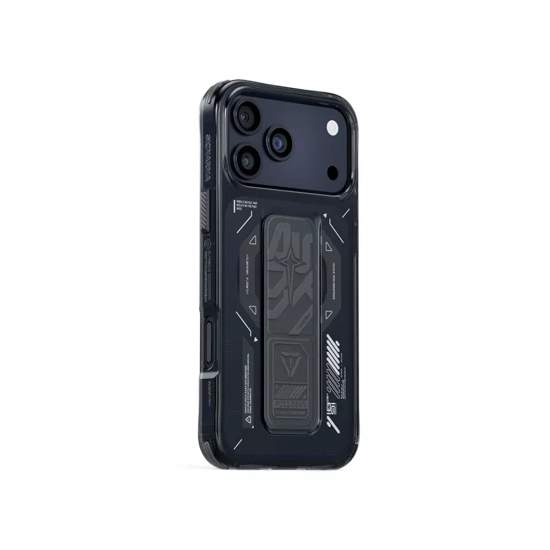 Skinarma Helio Case voor iPhone 17 Pro Magnetic Charging + Grip Stand Graphite