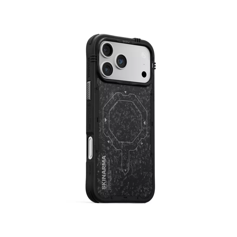 Skinarma Vektor MagSafe Case voor iPhone 17 Pro, Onyx Black